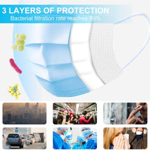 Load image into Gallery viewer, disposable surgical dust virus flu protection face masks