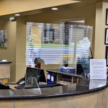 Load image into Gallery viewer, Sneeze guard acrylic plexiglass shield for counter