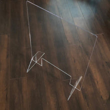 Load image into Gallery viewer, Acrylic Sneeze Guard / Protective Shield - Freestanding Countertop Design