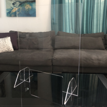 Load image into Gallery viewer, Acrylic Sneeze Guard / Protective Shield - Freestanding Countertop Design
