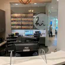 Load image into Gallery viewer, Acrylic Sneeze Guard Social Distancing Barrier Countertop Desk