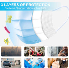 Load image into Gallery viewer, disposable surgical dust virus flu protection face masks
