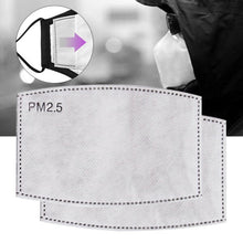 Load image into Gallery viewer, carbon filter pm2.5 for washable fabric face masks 

