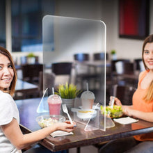 Load image into Gallery viewer, acrylic shield barrier for restaurant grocery stores salons 

