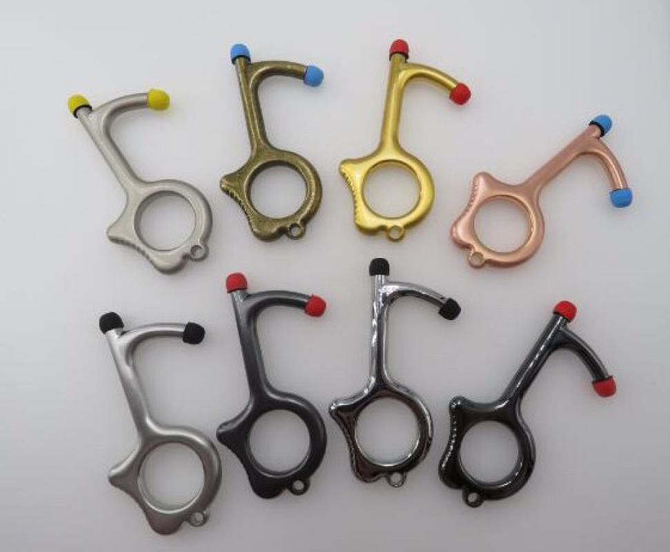 Key Tool Contactless Key Door Opener Brass Door Opener Hygiene Key